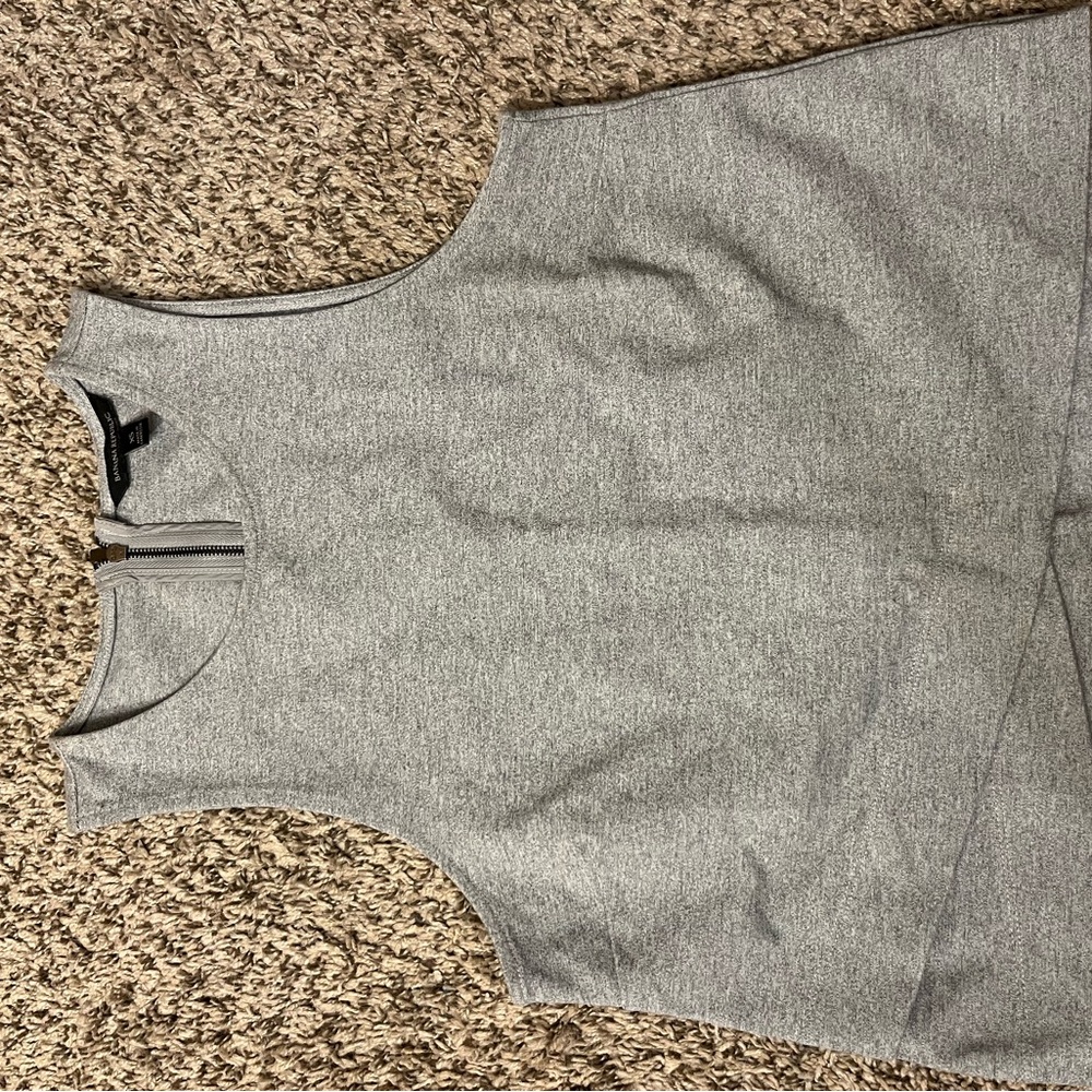 Banana Republic Gray Fitted Sleeveless Tank Top